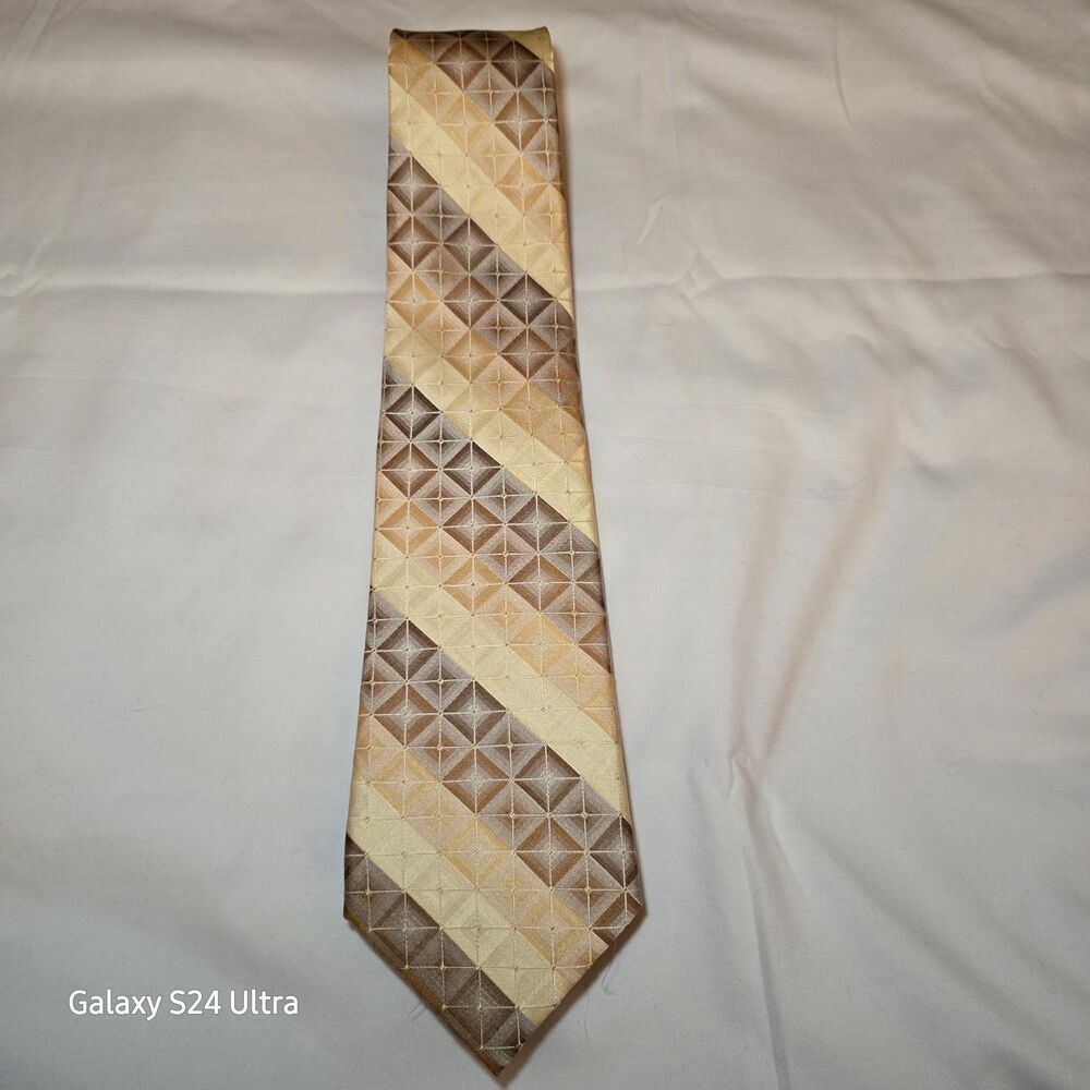 Men's Kenneth Cole Reaction Silk Tie Extra Long Made In China